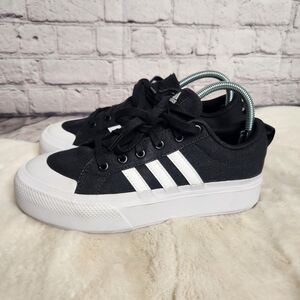 Adidas Bravada 2.0 Platform Black/White Size 8.5 Athletic Lace Up